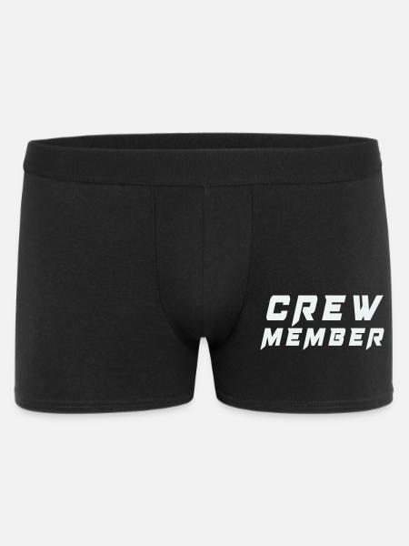 Crew Member Patch Tee - Men's Boxer Shorts - black