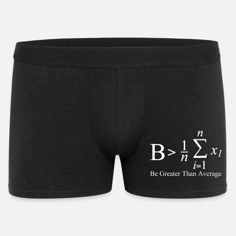 Be Greater Than Average - Men's Boxer Shorts - black