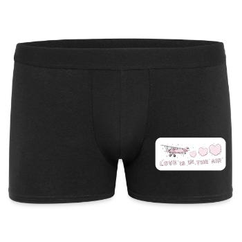 Love is in the air Amour Aérien Rose Vintage - Boxer Homme - noir - Devant