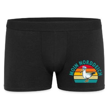 North Sea Holiday MOIN NORDDEICH Funny - Men's Boxer Shorts - black - Front