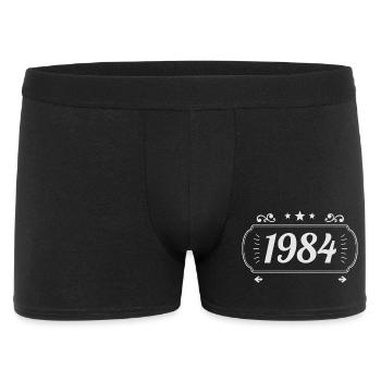 Vintage 1984 Rétro Anniversaire 1984  - Boxer Homme - noir - Devant