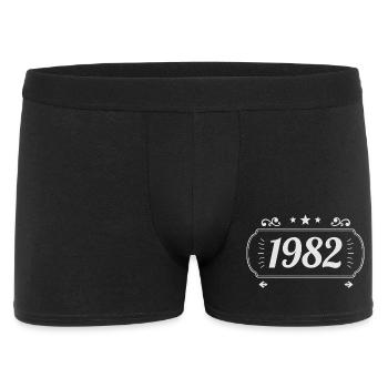 Vintage 1982 Retro Anniversary 1982 - Men's Boxer Shorts - black - Front