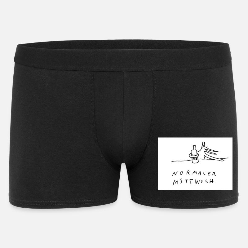 normaler_Mittwoch - Männer Boxer Shorts - Schwarz