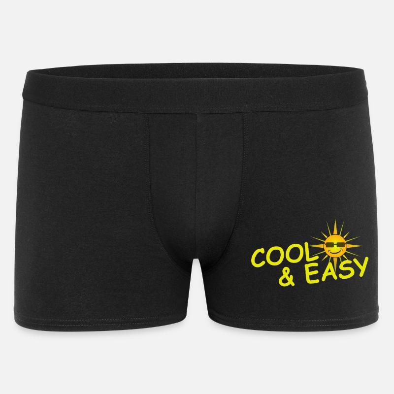 COOL & EASY - Männer Boxer Shorts - Schwarz
