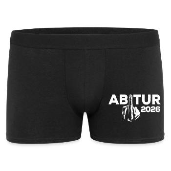 ABI 2026 Middle Finger Abitur - Gift - Men's Boxer Shorts - black - Front