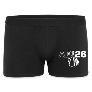 ABI 2026 Middle Finger Abitur - Gift - Men's Boxer Shorts - black - Front