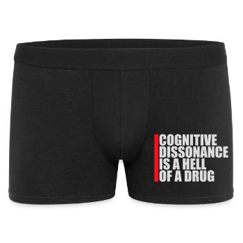 La dissonance cognitive est un sacré dicton. - Boxer Homme - noir - Devant