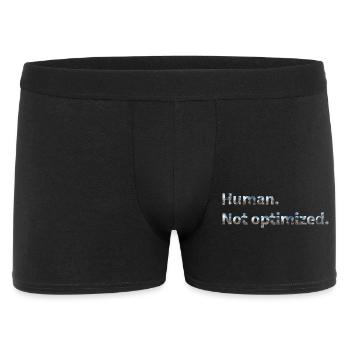 Human. Not optimized. - Men's Boxer Shorts - black - Front