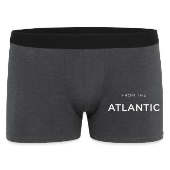 From the Atlantic Typo Black - Men's Boxer Shorts - charcoal grey - Front