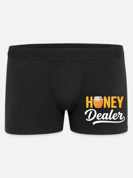 Honey Dealer Beekeeper Honeycomb Beekeeping - Men's Boxer Shorts - black