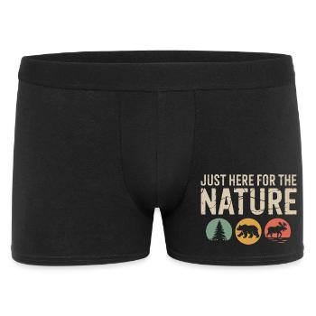 Juste ici pour la nature : silhouettes de la faune - Boxer Homme - noir - Devant