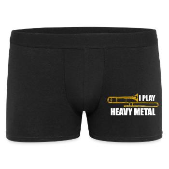 Tromboniste de heavy metal tromboniste - Boxer Homme - noir - Devant
