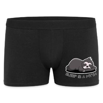Sleep Is a Myth Sloth Tired Funny Design - Men's Boxer Shorts - black - Front