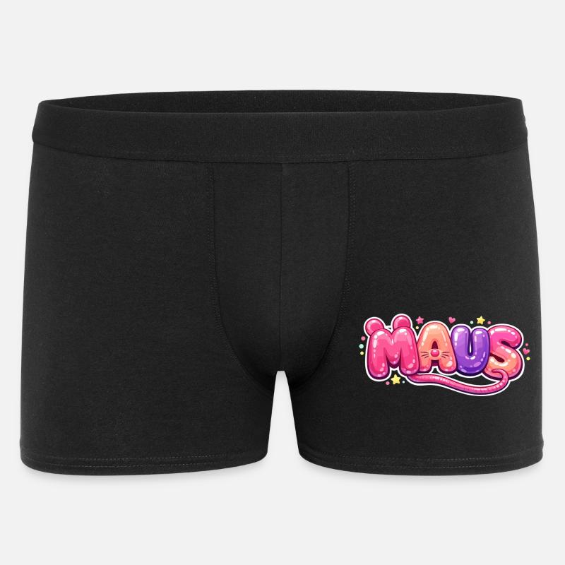 Karnevalsmaus Kostüm Lustig Karneval Köln Geschenk - Männer Boxer Shorts - Schwarz