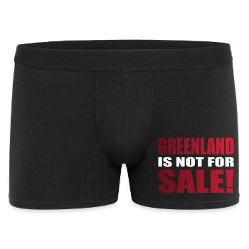 Greenland Is Not For Sale - Men's Boxer Shorts - black - Front