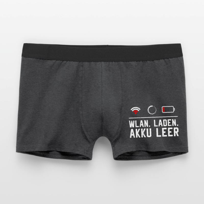Coder WiFi. LOADING. BATTERY EMPTY FUNNY Men's Boxer Shorts