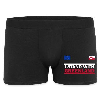 Je Soutiens Groenland -  Greenland  - Boxer Homme - noir - Devant
