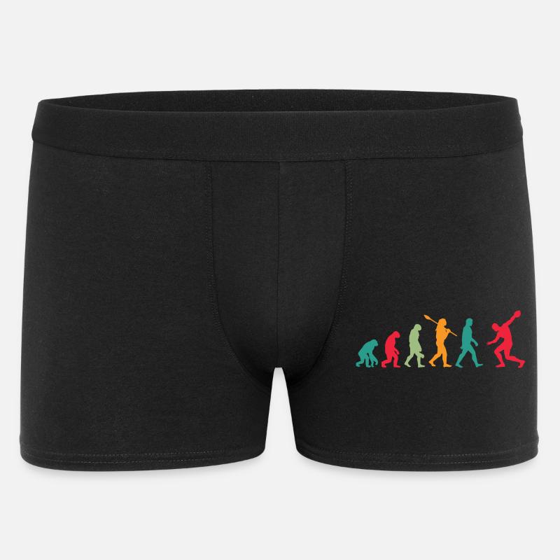 Diskuswerfen Diskuswerfer Evolution Diskus - Männer Boxer Shorts - Schwarz