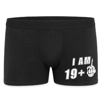 J’ai 19 ans et j’ai un doigt d’honneur drôle, 20e anniversaire - Boxer Homme - noir - Devant