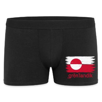 Drapeau de Grønlandik - Boxer Homme - noir - Devant