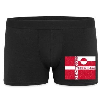 Emblème du Groenland Non à vendre - Boxer Homme - noir - Devant