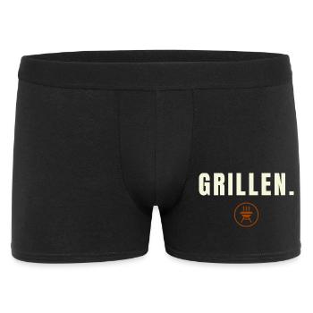 GRILLING. Minimalist BBQ Design Success Edition - Men's Boxer Shorts - black - Front