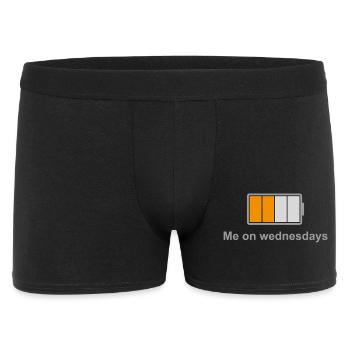 Midweek Battery – Me on Wednesdays - Men's Boxer Shorts - black - Front