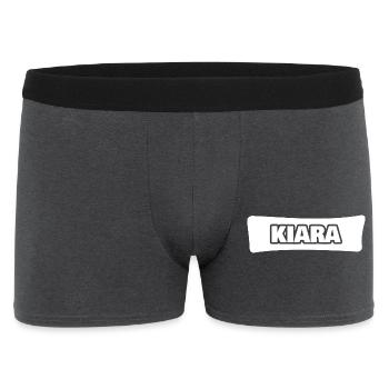 Kiara comme nom - Boxer Homme - charbon - Devant