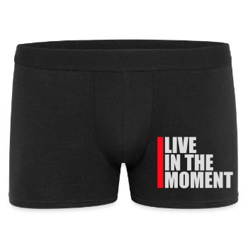 Live In The Moment Mindfulness Presence Awareness - Men's Boxer Shorts - black - Front