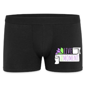 Live In The Moment Mindfulness Presence Awareness - Men's Boxer Shorts - black - Front