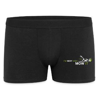Sexy et je la tonds – Drôle de phrase de tonte de pelouse - Boxer Homme - noir - Devant