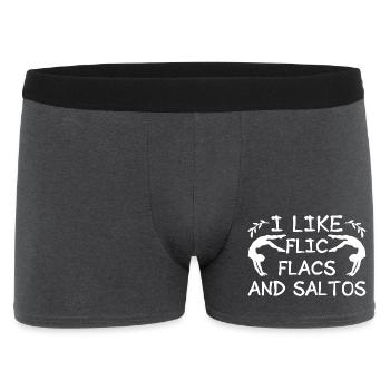 Circus Graphic I Like Flic Flacs Circus Performer - Men's Boxer Shorts - charcoal grey - Front