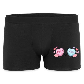 Candy Eyes Kawaii – Sweet Valentine Eyes - Men's Boxer Shorts - black - Front