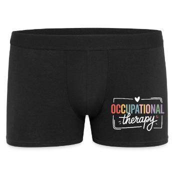 Colored Occupational Therapy Typography - Men's Boxer Shorts - black - Front