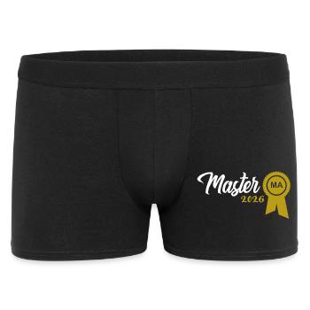 Master's degree passed in 2026 Graduation ceremony - Men's Boxer Shorts - black - Front