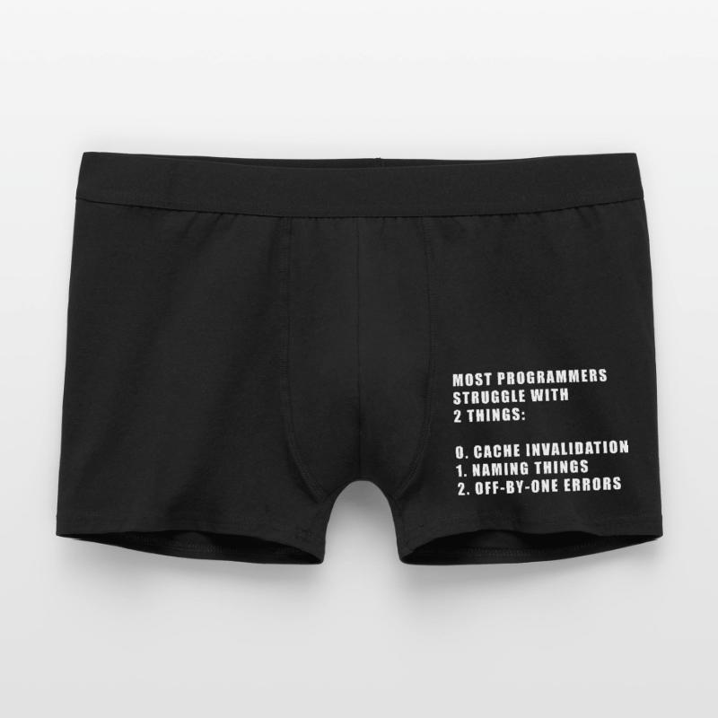 2 choses difficiles dans le programmeur informatique Boxer Homme
