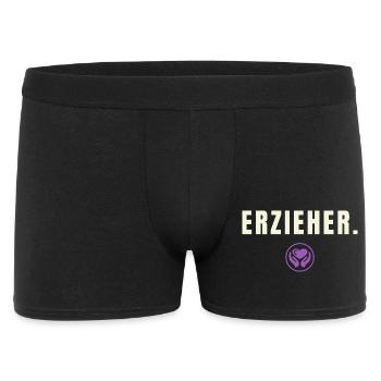 ERZIEHER. Minimalist Job Success Edition - Männer Boxer Shorts - Schwarz - Vorne