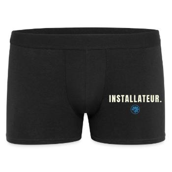 INSTALLATEUR. Minimalist Job Success Edition - Männer Boxer Shorts - Schwarz - Vorne