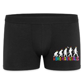 Homo Carnival | Evolution of Fools, Shrovetide - Men's Boxer Shorts - black - Front