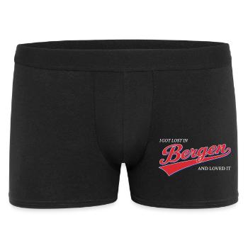 Je me suis perdu à Bergen et j’ai adoré - Voyage en Norvège - Boxer Homme - noir - Devant