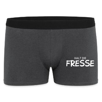 Shut Up - Cool Saying - Men's Boxer Shorts - charcoal grey - Front