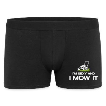 Diction sexy de tonte de pelouse - Boxer Homme - noir - Devant