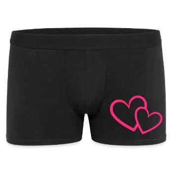 Valentine's Day Heart Pink Pink Gift Valentine's Day - Men's Boxer Shorts - black - Front