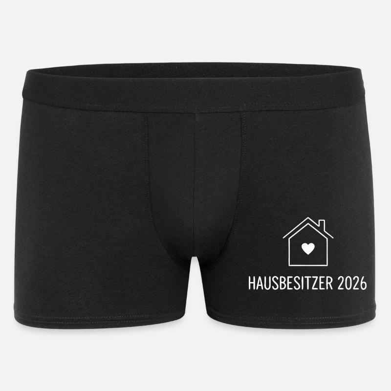 Hausbesitzer 2026 – Eigenheim - Männer Boxer Shorts - Schwarz