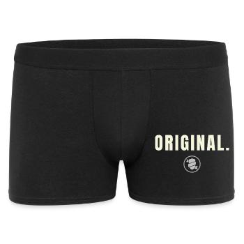 Original. Success Edition - Silver Shield - Männer Boxer Shorts - Schwarz - Vorne