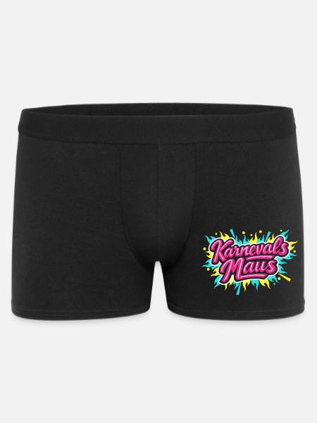 Karnevalsmaus Lustig Süß Party Geschenk - Männer Boxer Shorts - Schwarz