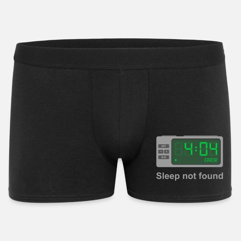 Error 404 - Sleep Not Found - Men's Boxer Shorts - black
