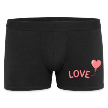 Pastel Love Balloon Illustration - Boxer Homme - noir - Devant