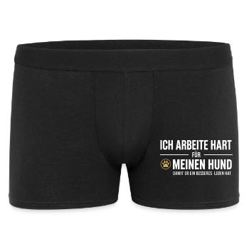 Hard work for my dog - Men's Boxer Shorts - black - Front