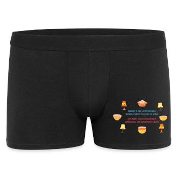 Scheiße in der Kuchenform... - Männer Boxer Shorts - Schwarz - Vorne